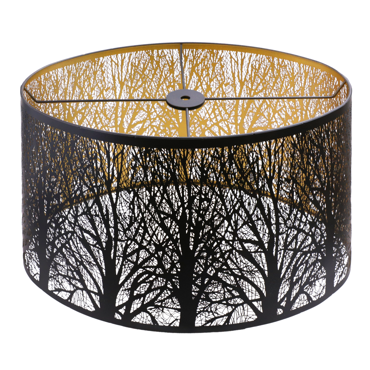 Oversized Oval Metal Lamp Shade - Black