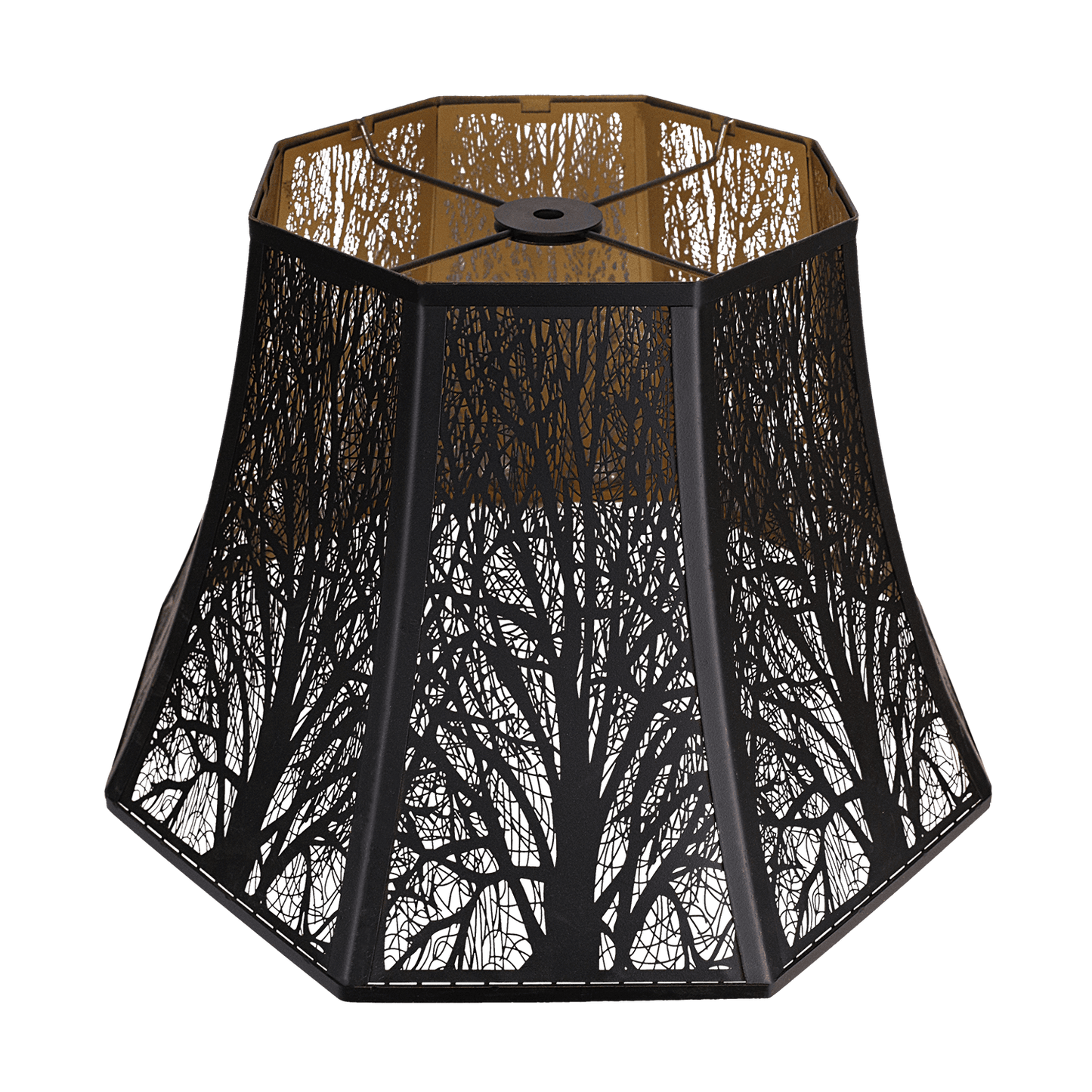 Beveled Octagon Metal Lampshade – 7.9"x13.8"x8.7"