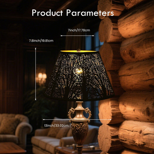 matte black metal pendant light shade above modern kitchen island with warm lighting
