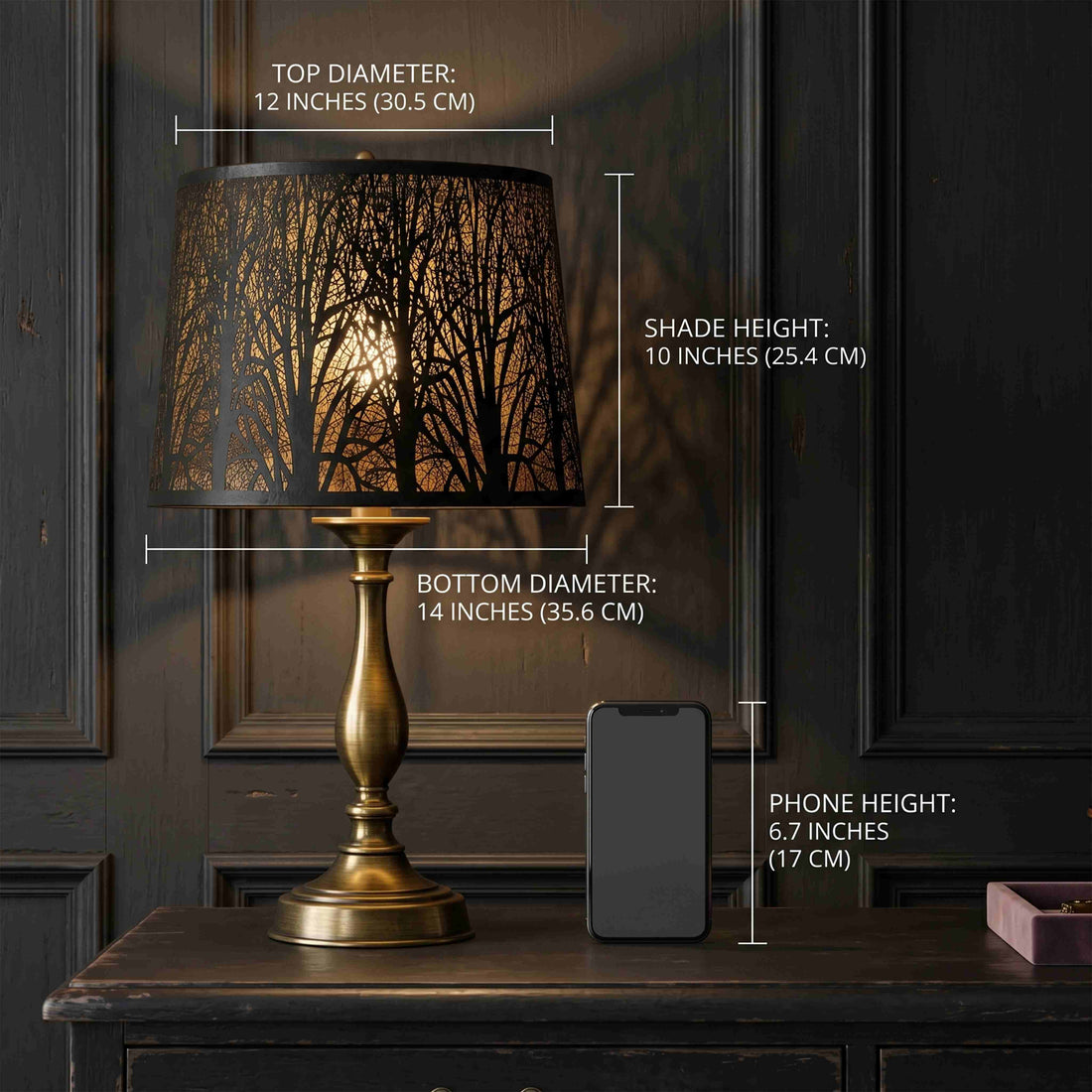 vintage metal lamp shades for living room lighting ideas