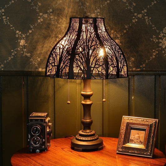 Lampshade sizing guide showing how to measure lamp height and choose the correct shade proportion for home lighting