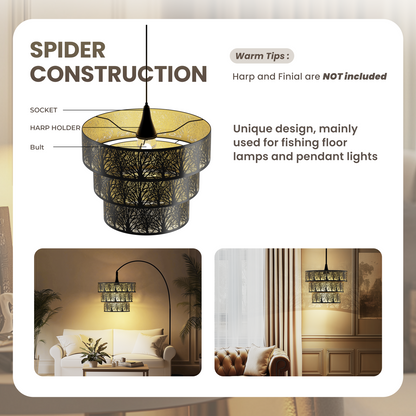3-Tier Cake Drum Shade – 13.2"x10" | 1.63" Fitter