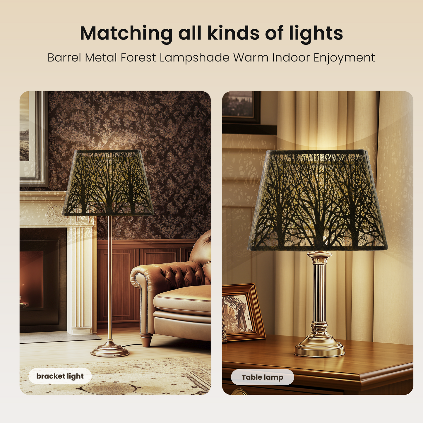 Rustic Square Metal Lamp Shade