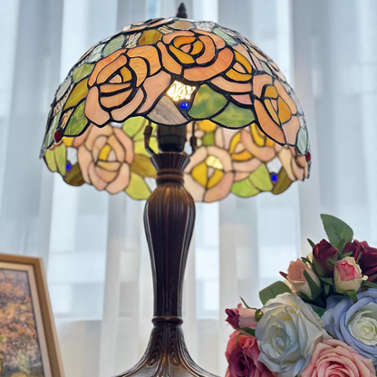 Antique bronze lamp base with elegant filigree detailing inspired by vintage cottagecore decorative lighting