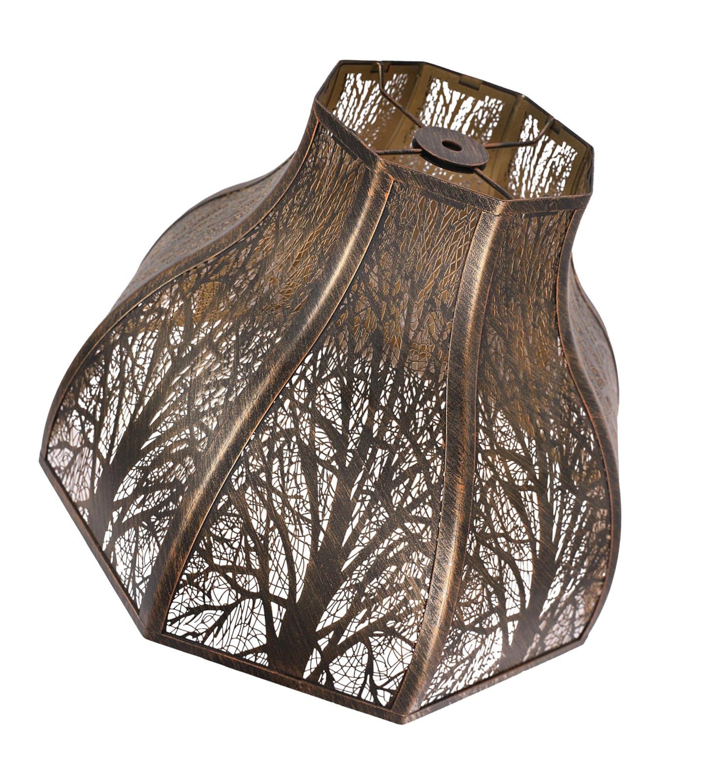 Lotus Shape Large Metal Lampshade – 5.32"x13"x9.5" | Spider Fitter