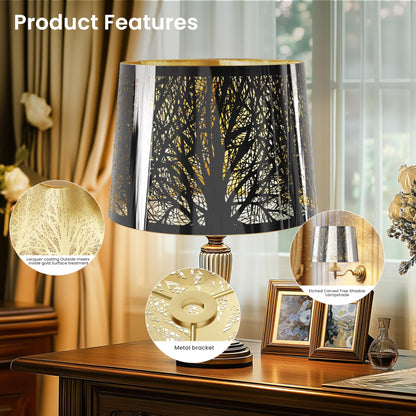 Chrome Forest Metal Lampshade – Stainless Steel | 12"x14"x10" Spider Fitter