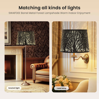 Large Drum Lampshade – 12"x14"x10" Spider Fitter