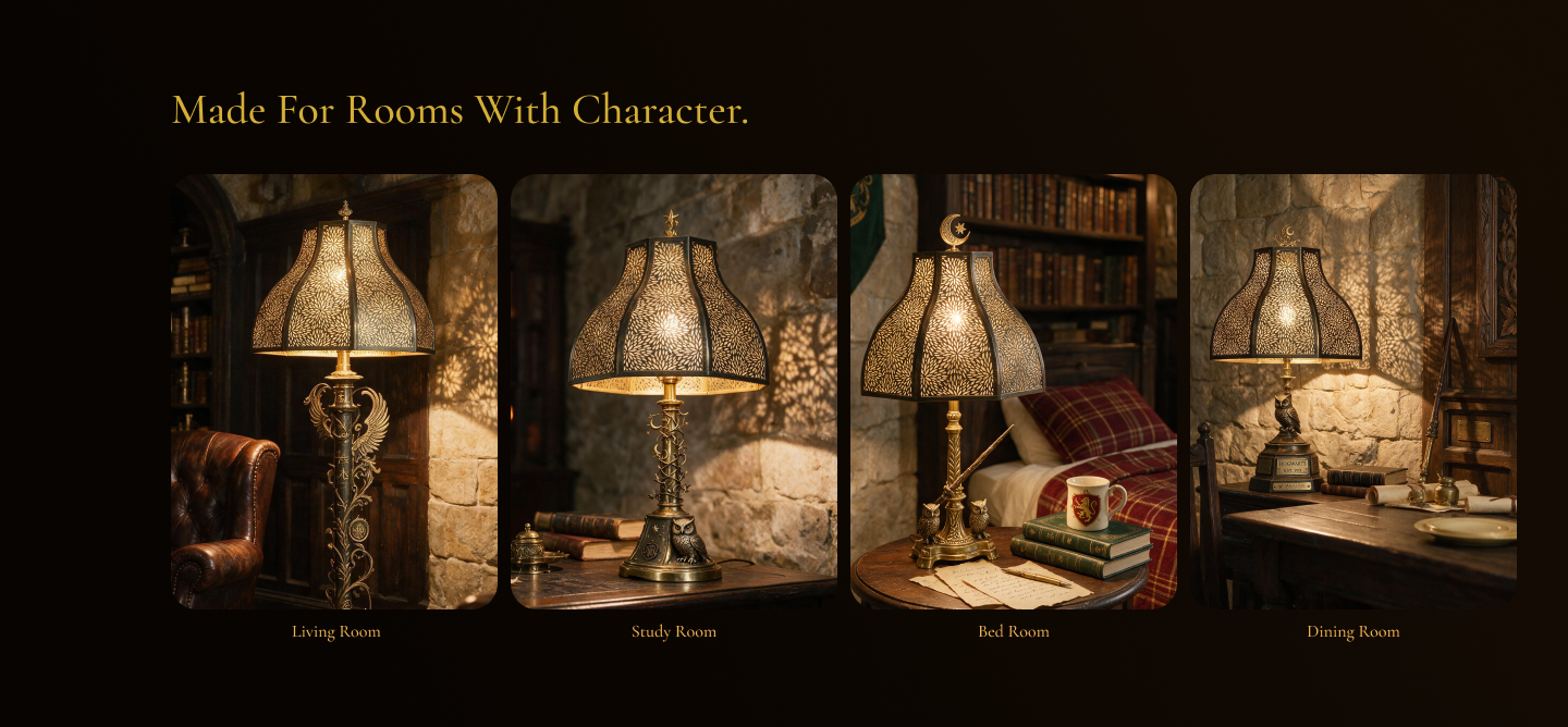 Retro lamp shade styling ideas for living rooms, study rooms, bedrooms and dining rooms with traditional vintage decor.