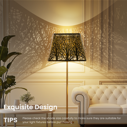 Detail view of rustic metal lamp shade showing distressed bronze surface texture and durable metal construction