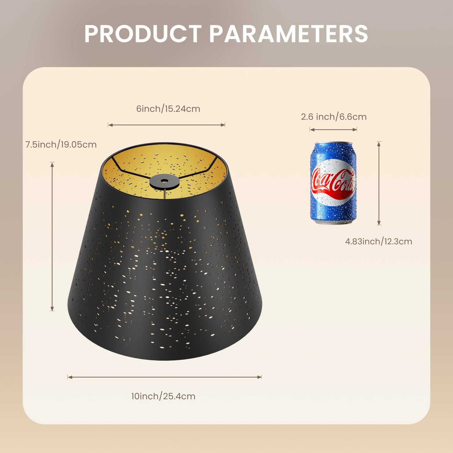 Small stars etched lampshade producing warm ambient glow creating artistic and cozy interior lighting atmosphere